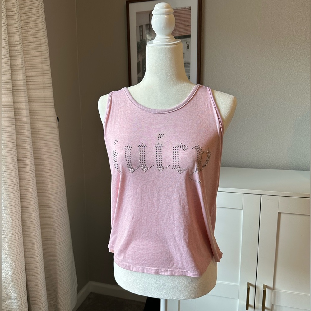 Juicy Couture Light Pink Embellished Tank Top